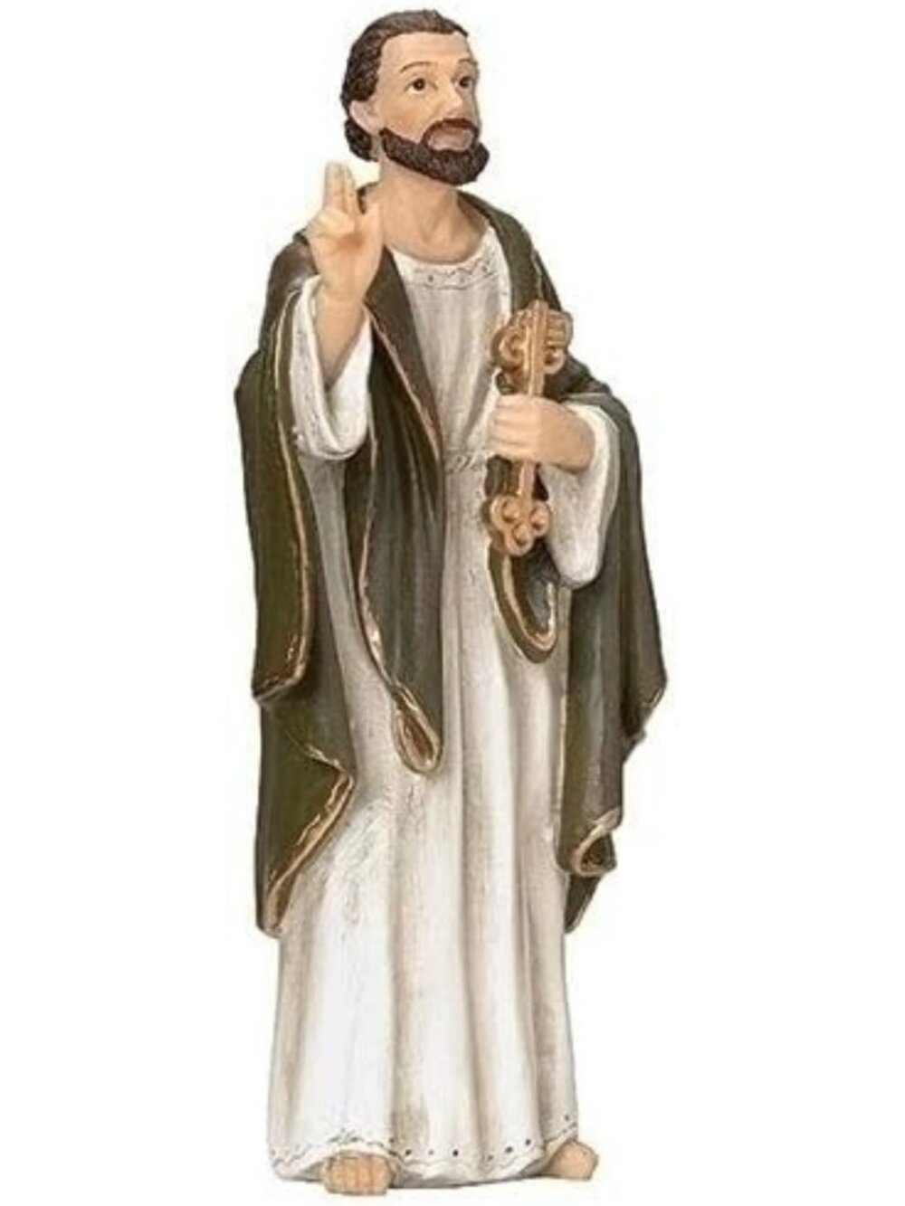 4" St. Peter Figure - Religious Decor, Inspirational Gift, Durable Home Accent